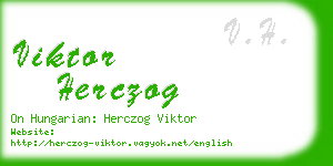 viktor herczog business card